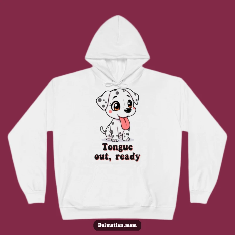 Cozy Funny Kawaii Dalmatian Adventure Hoodie: Warmth for the Bold Explorer