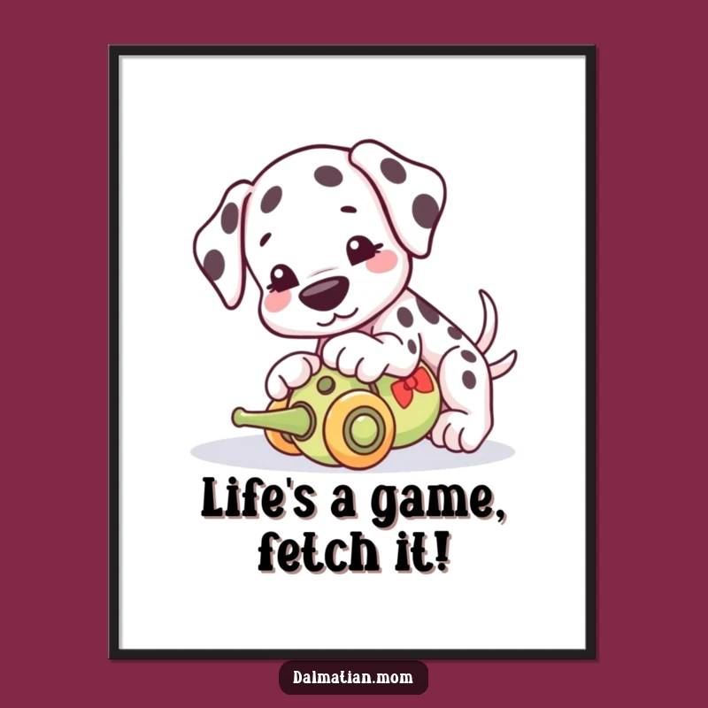 Free Printable Funny Dalmatian Art: Playful Pup Nose Boop Wall Decor